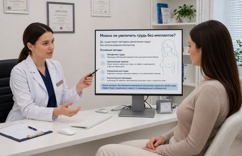 Можно ли увеличить грудь без имплантов?