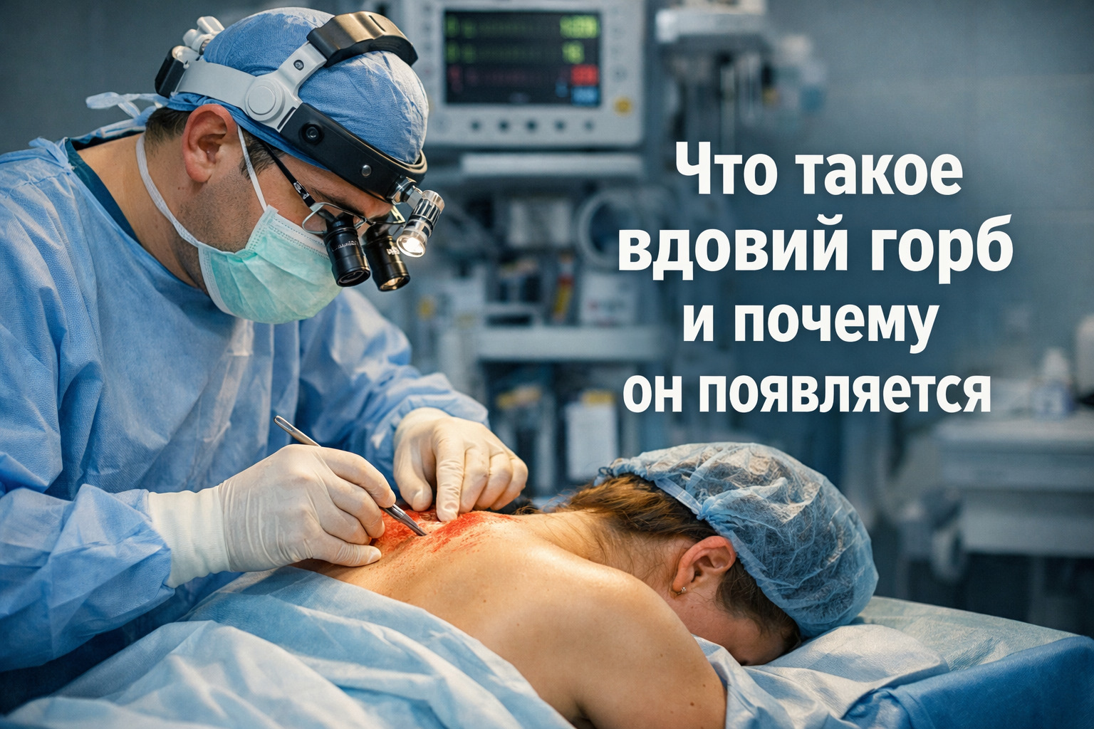 Как убрать вдовий горб