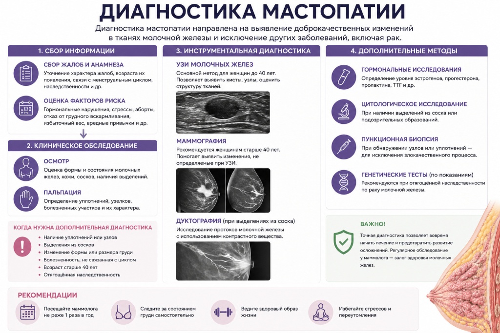 Мастопатия молочной железы: причины, симптомы, лечение Мастопатия молочной железы: причины, симптомы, лечение
